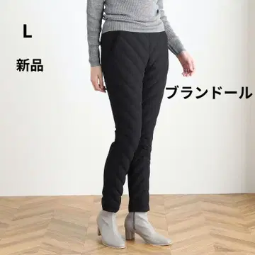 새상품 블론돌 인형 수납 파우치 포함 발수 다운 절개 테이퍼드 팬츠 L