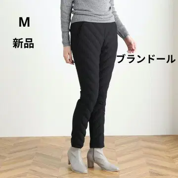 새상품 블론돌 인형 발수 다운 절개 테이퍼드 팬츠 M 블랙