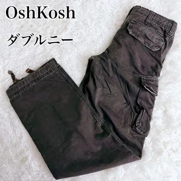 [ 레어 ] OshKosh Classic M 카키 카고 팬츠 더블니
