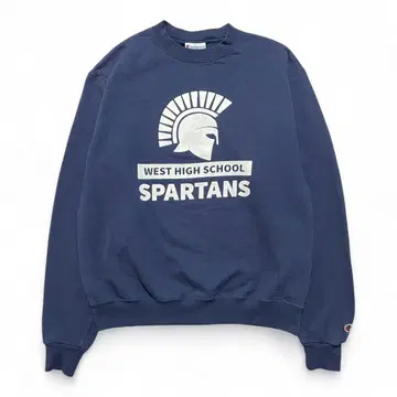 USA 구제 의류 챔피온 웨스트 고등학교 하이스쿨 크루넥 맨투맨