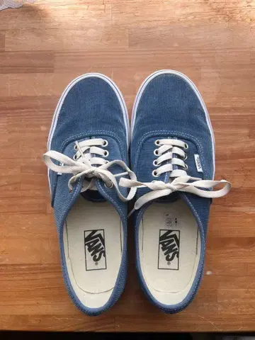 Vans 오센틱 코듀로이 스니커즈 블루