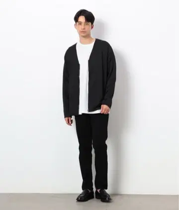 컴시즘 종이상자 니트 셋업 상하의 세트 남성용 블랙