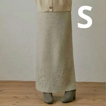 시마무라 choco 코드 자수 스커트 온라인 한정판 S 사이즈