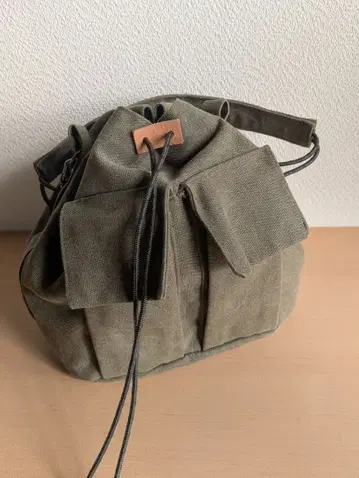 [핸드메이드] 빈티지 캔버스 버킷 백