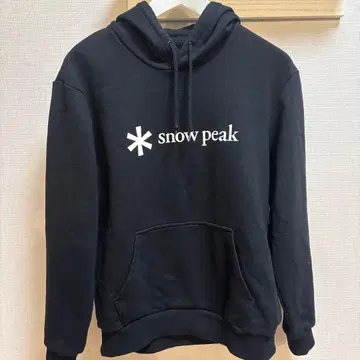 [ 새상품급 ] 스노우비크 후디 후드 맨투맨 로고 프린트 S 블랙