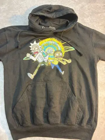 Rick and Morty 블랙 후드티 S 사이즈