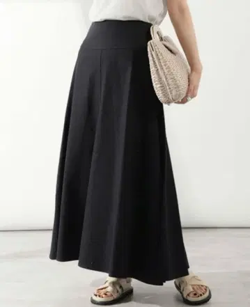 VERMEIL par IENA 블랙 플레어 스커트 38