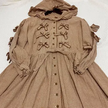 스트릿 오르간 * 작은 깅엄 체크 원피스 핑크하우스