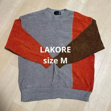 LAKORE 컬러 블록 니트 M 사이즈