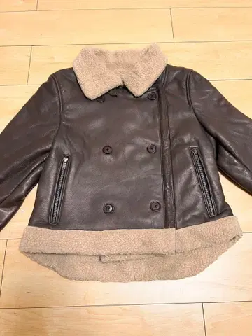 DEGNER 페이크 무스탕 바이크 자켓