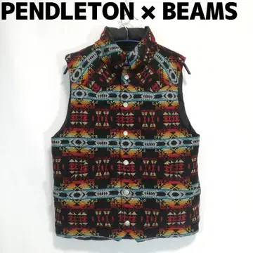 PENDLETON BEAMS 다운 베스트 아메리카 원주민 패턴 S