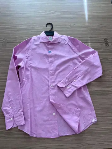 [ 새상품급 ] Finamore 핑크 와이셔츠, 클리닝 완료