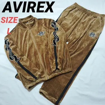 AVIREX 아비렉스 저지 상하의 세트 벨로아 남성용 자수 로고 L