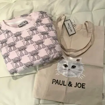 PAUL & JOE 고양이 패턴 룸웨어 & 에코백 세트 X'mas 선물