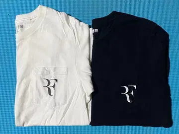 UNIQLO 페더러 RF T셔츠 S사이즈 화이트/블랙 세트