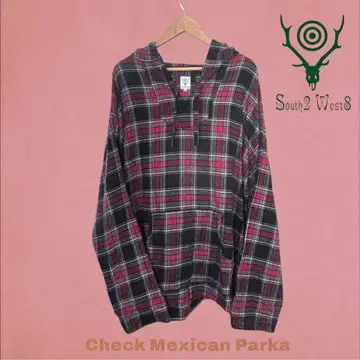 South2 West8 체크 멕시칸 파카 체크 M