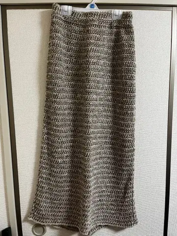 3/8 파 플라주 니트 롱 스커트 롱 스커트