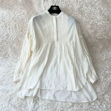 mala KALANCHOE 핀턱 블라우스 화이트