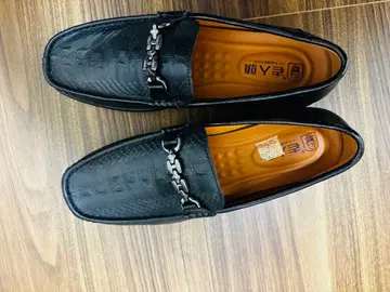 블랙 크로커다일풍 드레스 신발