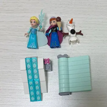 레고 겨울왕국 엘사 안나 올라프 미끄럼틀 계단