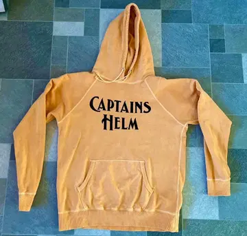 CAPTAINS HELM 후드 부착 후드티 베이지