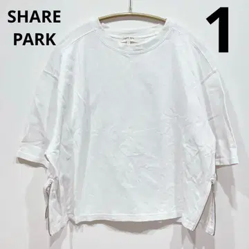 SHARE PARK(쉐어파크) 사이즈:1 반팔 화이트 티셔츠 화이트