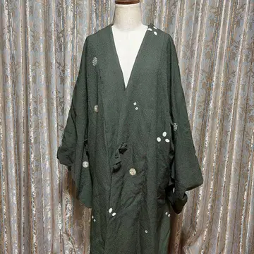 긴 겉옷 순수 실크