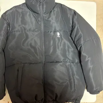 U.S. POLO ASSN. 블랙 다운 자켓 S
