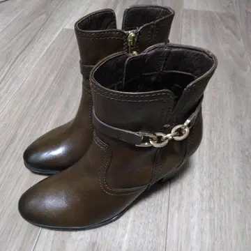 새상품 브라운*가죽 숏부츠