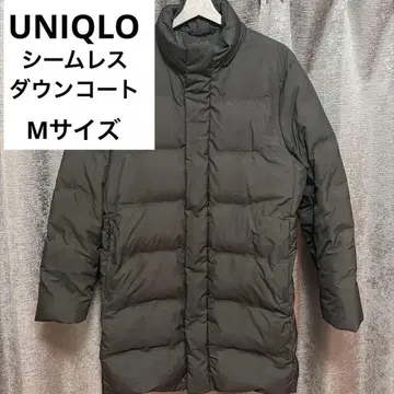 UNIQLO 유니클로 심리스 다운 코트 M 사이즈 블랙