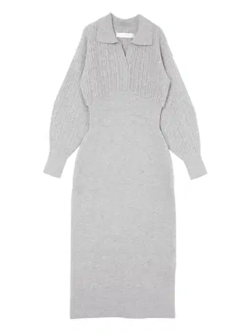 러그나무 문 케이블 비쥬 I 라인 니트 원피스