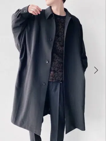 돌먼 빅 스텐카라 코트 블랙