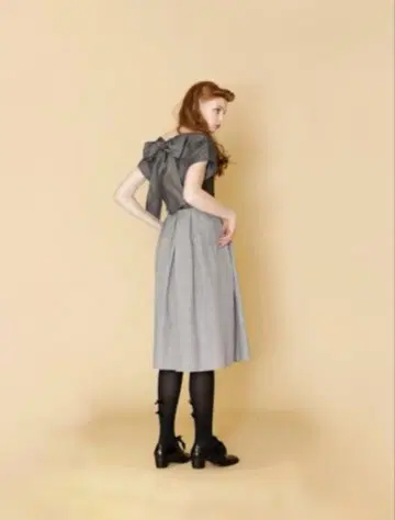 제인 마플 샴브레이 드레스