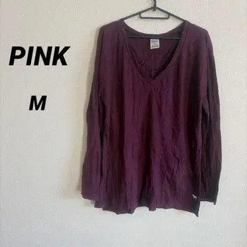 PINK [ M ] 긴팔 T셔츠 퍼플