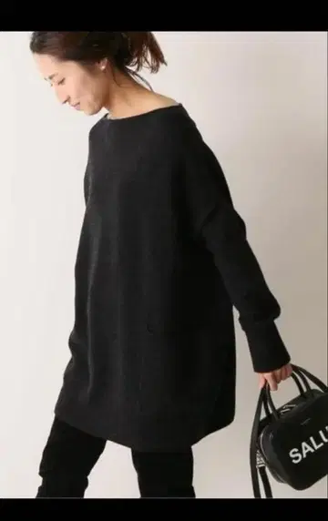 미개봉 새상품 FRAMeWORK 캐시미어 혼방 와이드 보트넥 풀오버