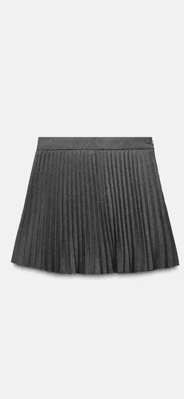 인기 ZARA 플리츠 스커트 그레이 xs