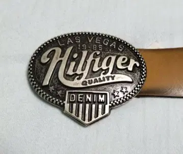 Hilfiger 가죽 벨트 1985년 라스베이거스 디자인