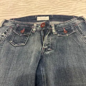 LA TRIBU 다크 블루 플레어 팬츠