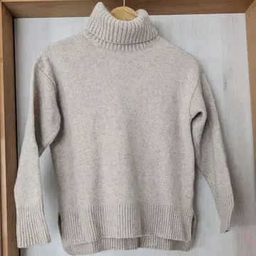 PLST 베이지 터틀넥 스웨터 M