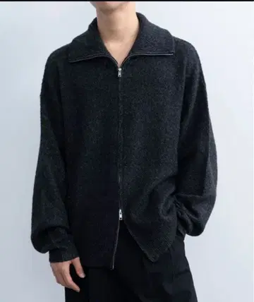 SINSS 루즈 실루엣 지퍼 니트 M