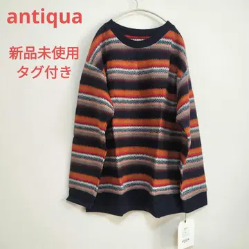 antiqua 안티카 택 포함 미사용 새상품 보더 니트