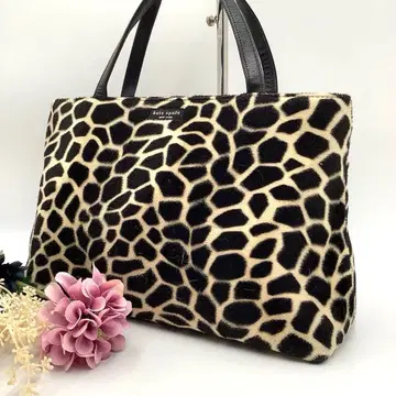 새상품급 케이트 스페이드 토트백 블랙 지라프 기린 송치