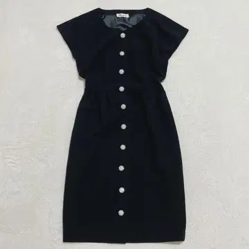 miu 계 왕홍 발레코어 비쥬 버튼 원피스 드레스 9