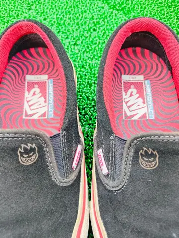 레어 26.5cm VANS SPITFIRE 스케이트 보드화 슬립온 프로