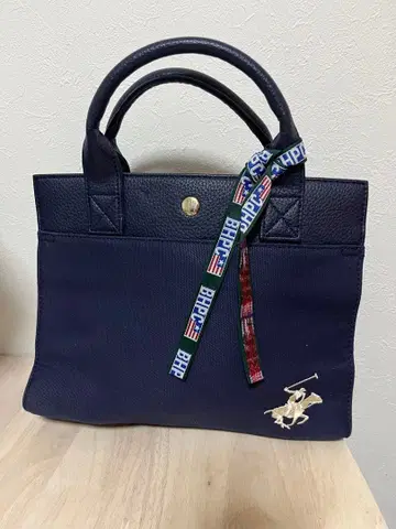 네이비 핸드백 캔버스