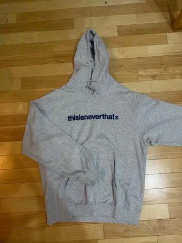 thisisneverthat 그레이 후드 부착 후드티 XL