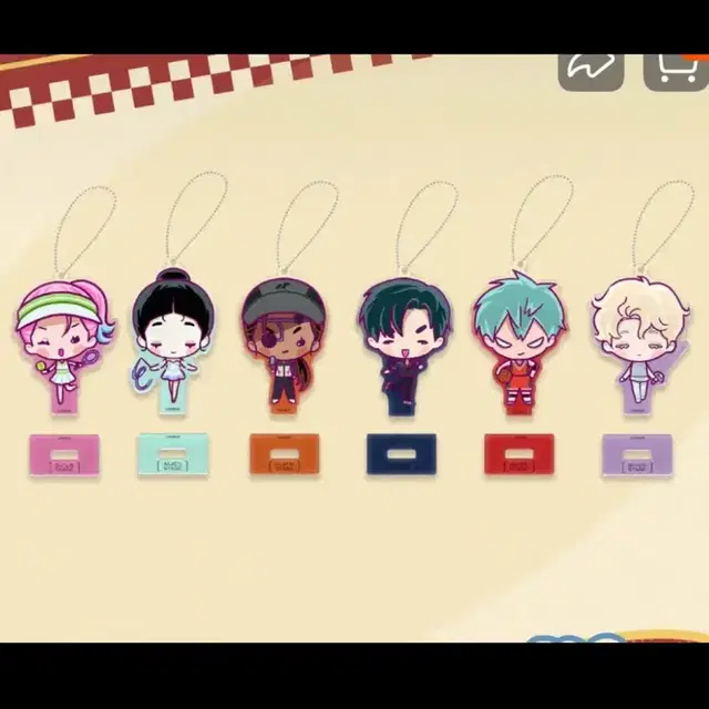 해배비X/공구분철) 에이스테 스포츠팝업 미니스탠드 아크릴 키링