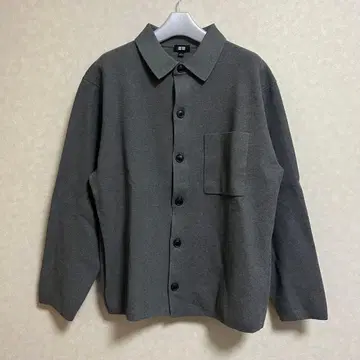 유니클로 밀라노 리브 셔츠 가디건 L