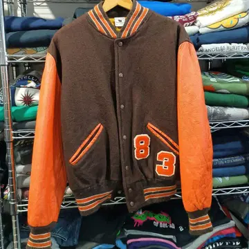 빈티지 USA 구제 의류 KAYEBROS 사가 자수 바시티 자켓