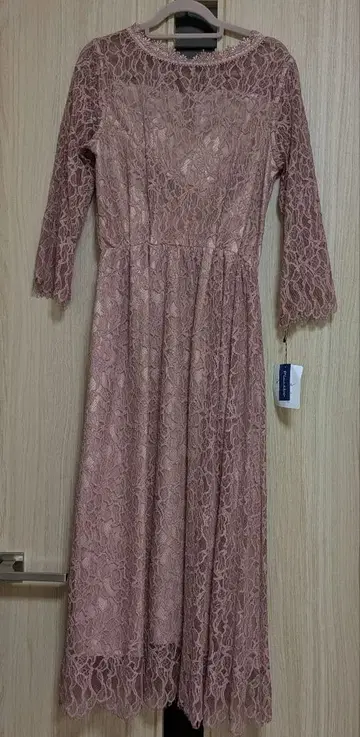 핑크 레이스 원피스